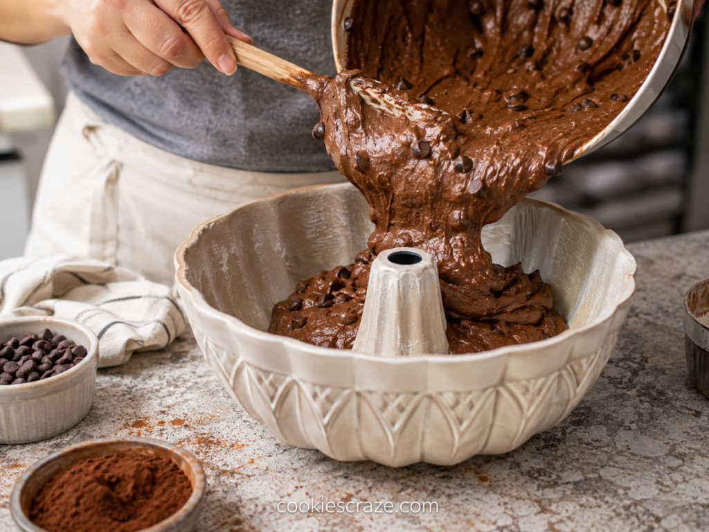 chocolate chocolate chip sour cream pound cake