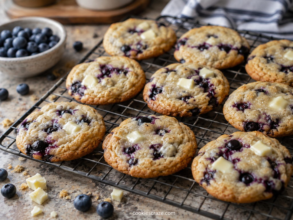 blueberry white chocolate cookies