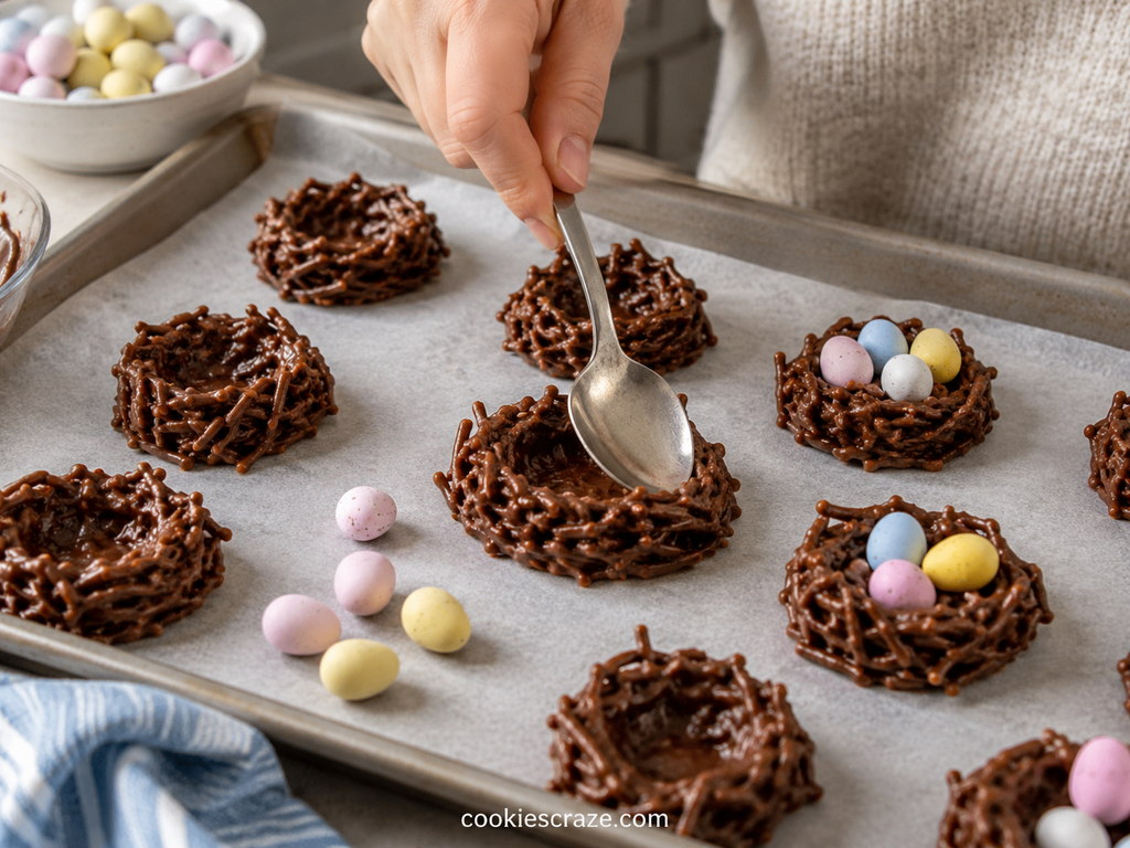 easter haystacks with chow mein noodles