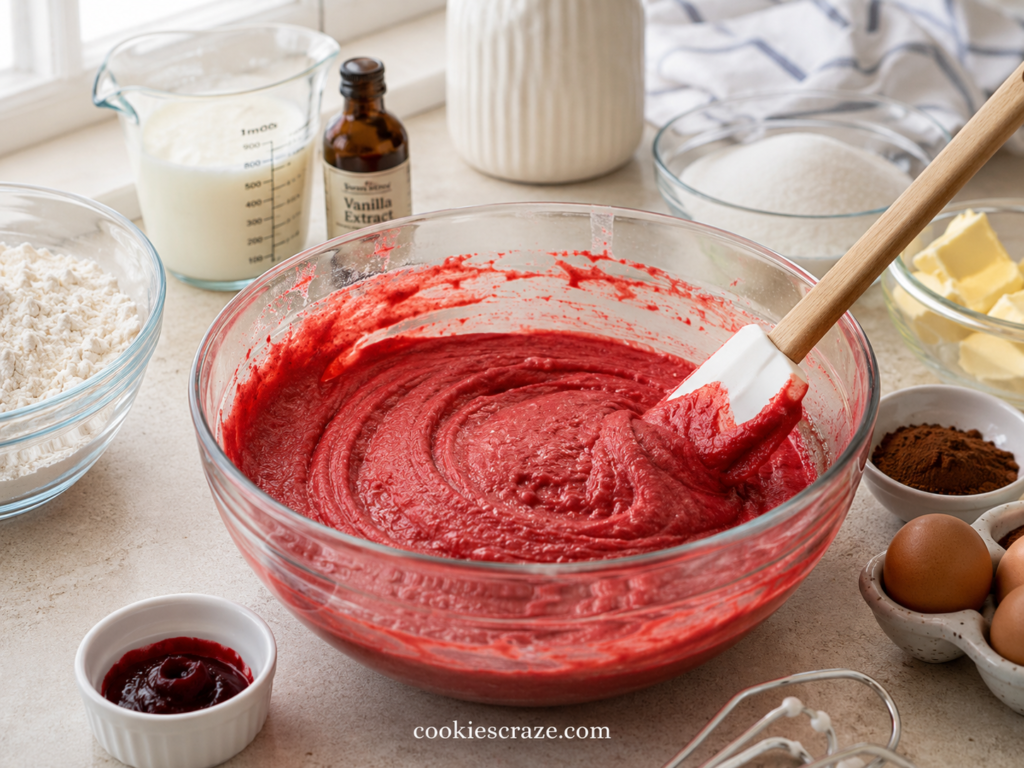 red velvet cake batter