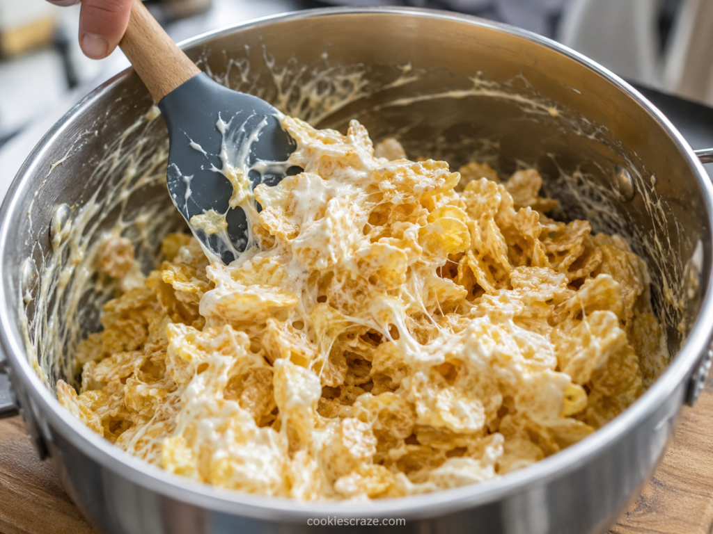 corn flake treats with marshmallows
