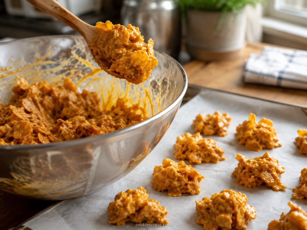 butterscotch cookies with corn flakes