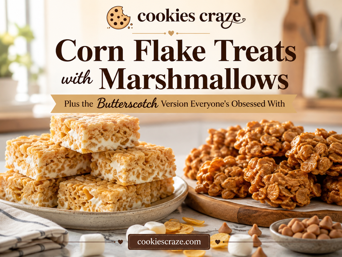 butterscotch clusters with corn flakes