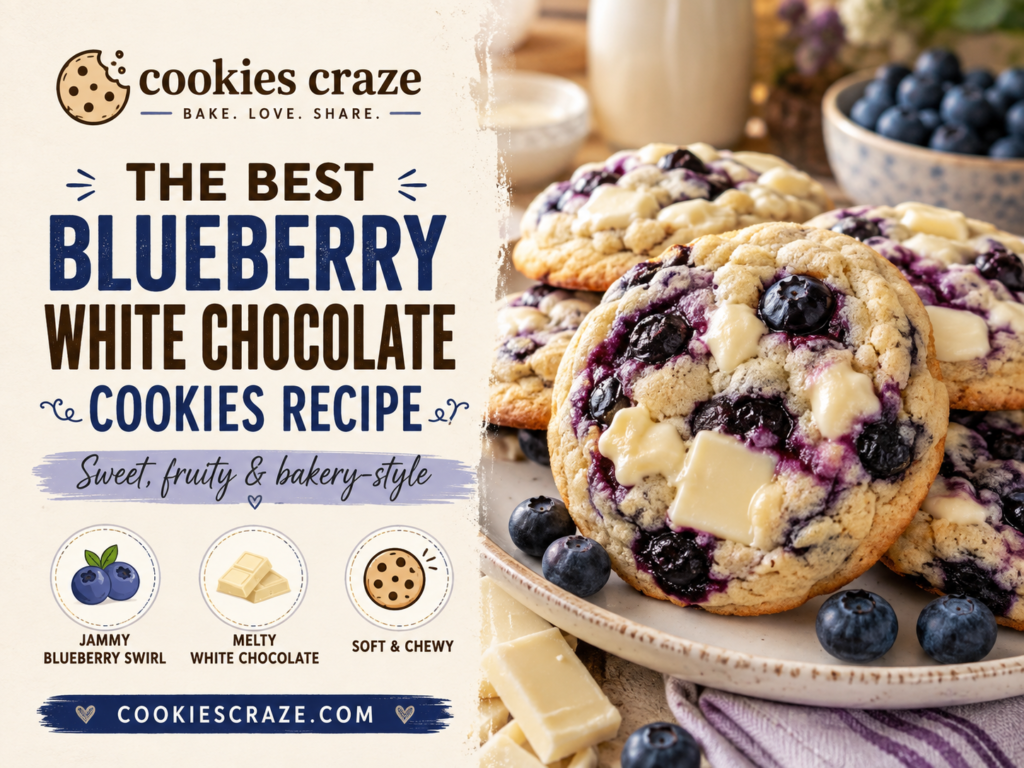 blueberry white chocolate cookies